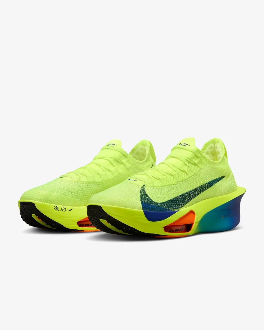 Nike Alphafly 3 Men's Road Running Shoes - Volt Scream Green Barely