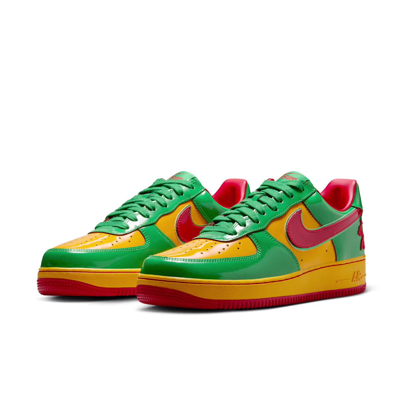 Nike x Lil Yachty Concrete Boys Air Force 1 Low Lucky Green/Mystic Red